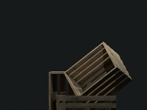 crate woods Modèle 3D