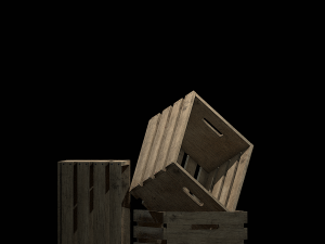 crate woods Modèle 3D
