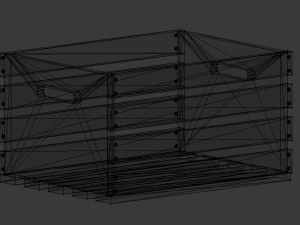 crate woods Modèle 3D