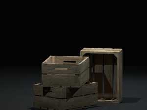 crate woode 3D Model