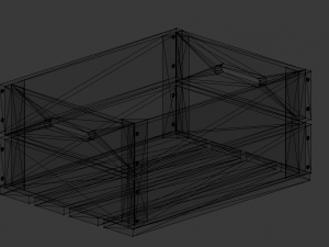 crate woode 3D Model