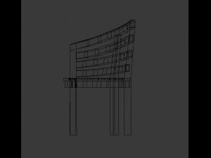 wooden bench 3D Model