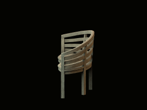 wooden bench 3D Model
