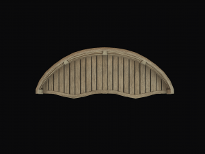 wooden bench 3D Model