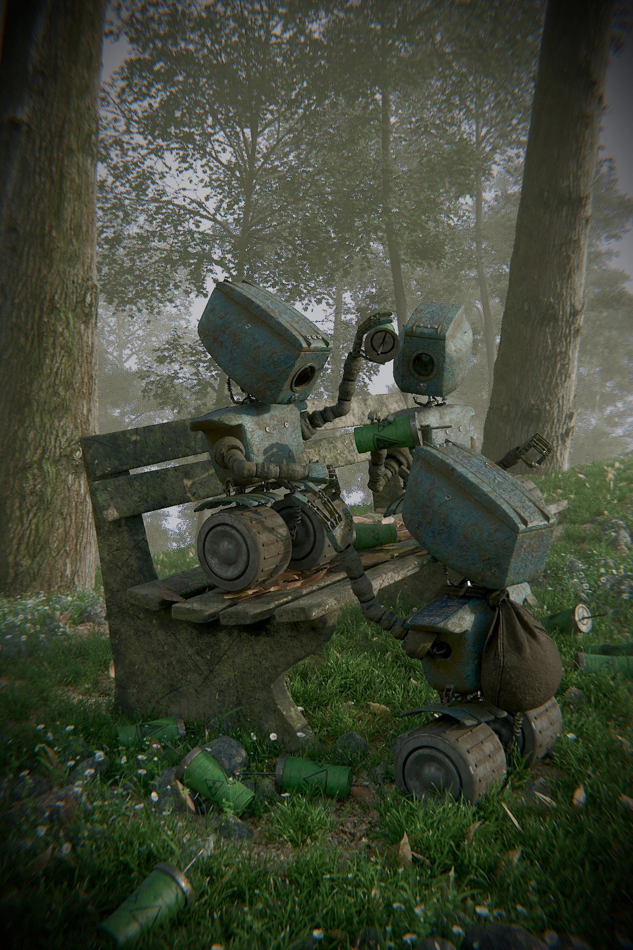 robot 3D Model .c4d .max .obj .3ds .fbx .stl .blend 