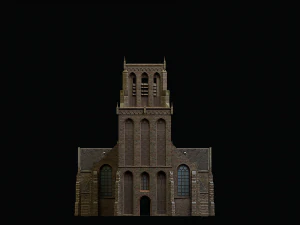 iglesia medieval Modelo 3D