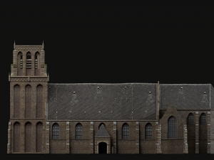 medieval church 3D Model