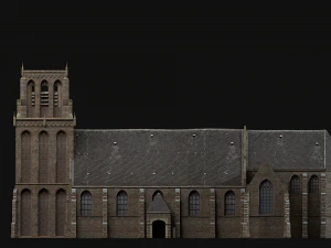medieval church 3D Model