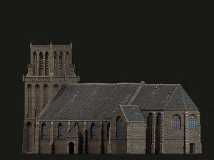 medieval church 3D Model