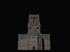 medieval church 3D Model