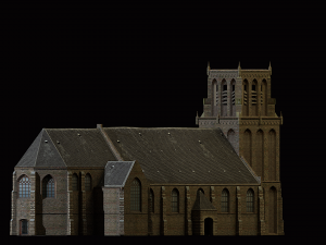 medieval church 3D Model