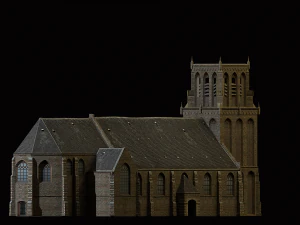 medieval church 3D Model