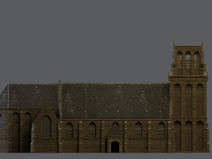 medieval church 3D Model