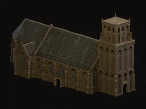 medieval church 3D Model