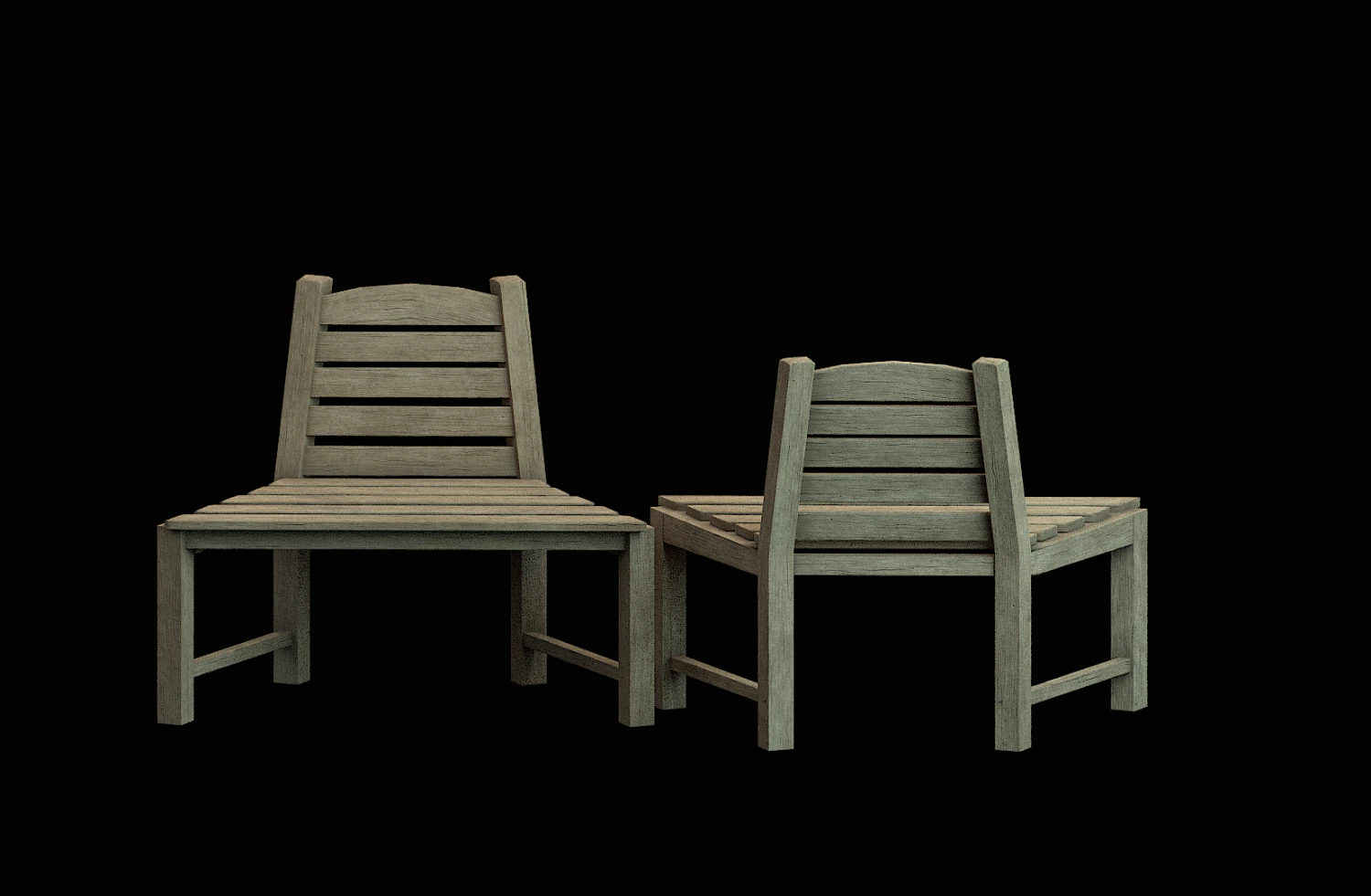 wooden chair 3D Model .c4d .max .obj .3ds .fbx .stl .blend 