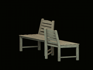 wooden chair Model 3D
