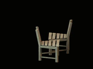 wooden chair 3D Model