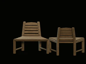 wooden chair 3D Model