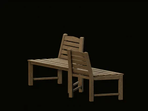 wooden chair 3D Model