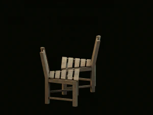wooden chair 3D Model