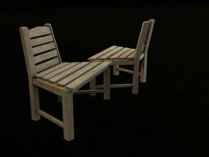 wooden chair 3D Model