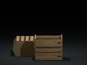 crate large Modello 3D