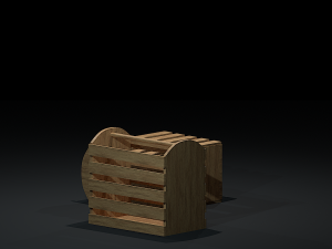 crate large Modello 3D