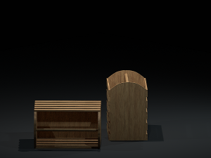 crate large Modello 3D