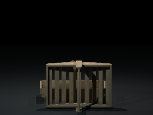 basket wooden 3D Model