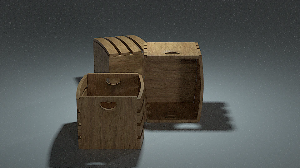 crate 3D Model .c4d .max .obj .3ds .fbx .stl .blend 