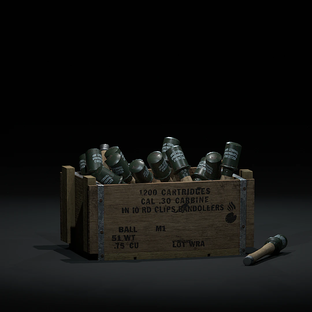 grenades crate 3D Model .c4d .max .obj .3ds .fbx .stl .blend 