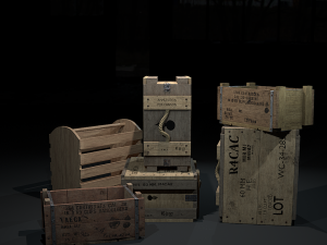 ww2-crates-pack 3D Model