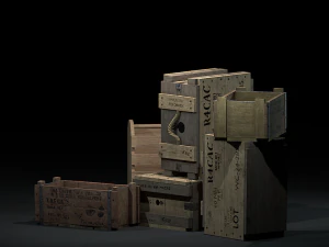ww2-crates-pack 3D Model