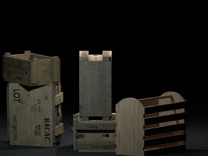 ww2-crates-pack 3D Model