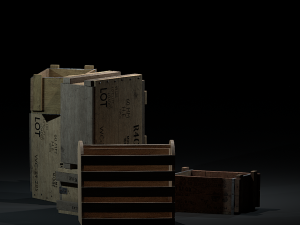 ww2-crates-pack 3D Model
