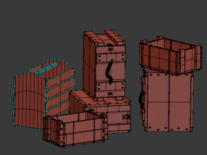 ww2-crates-pack 3D Model
