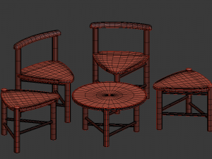 furnitureset 01 3D Модель