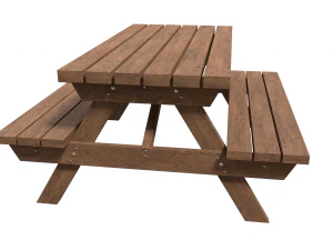picnic bench 2 3D Model