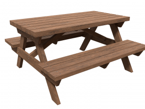 picnic bench 2 3D 모델