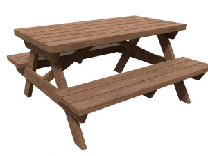 picnic bench 2 3D Model