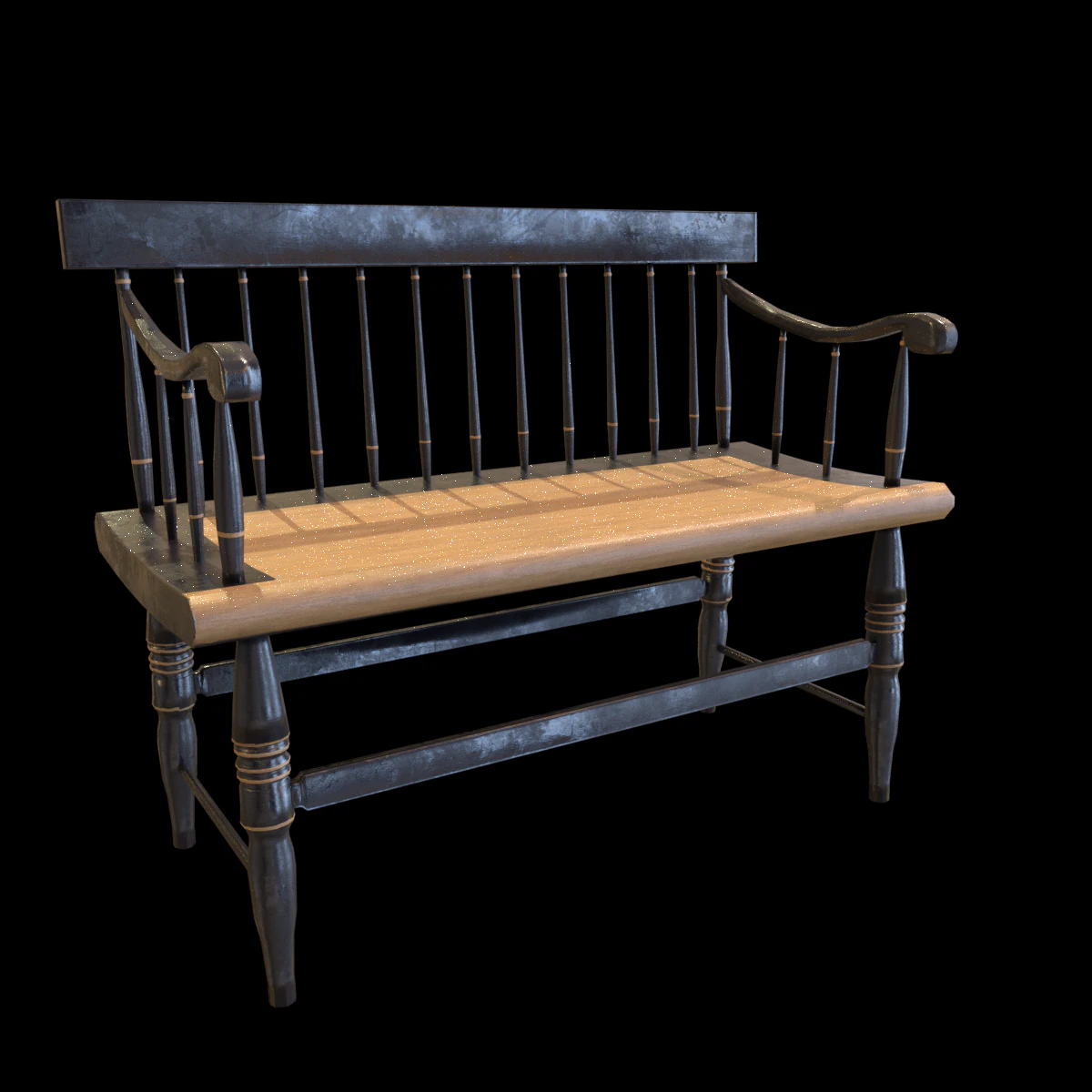 bench01 3D Model .c4d .max .obj .3ds .fbx .stl .blend 