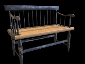 bench01 3D Model