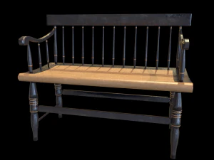 bench01 3D Model