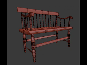 bench01 3D Model