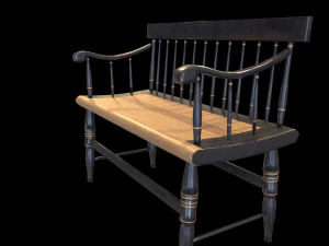 bench01 3D Model
