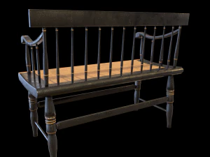 bench01 3D Model
