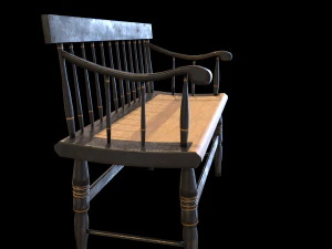 bench01 3D Model