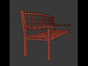 bench02 Modello 3D
