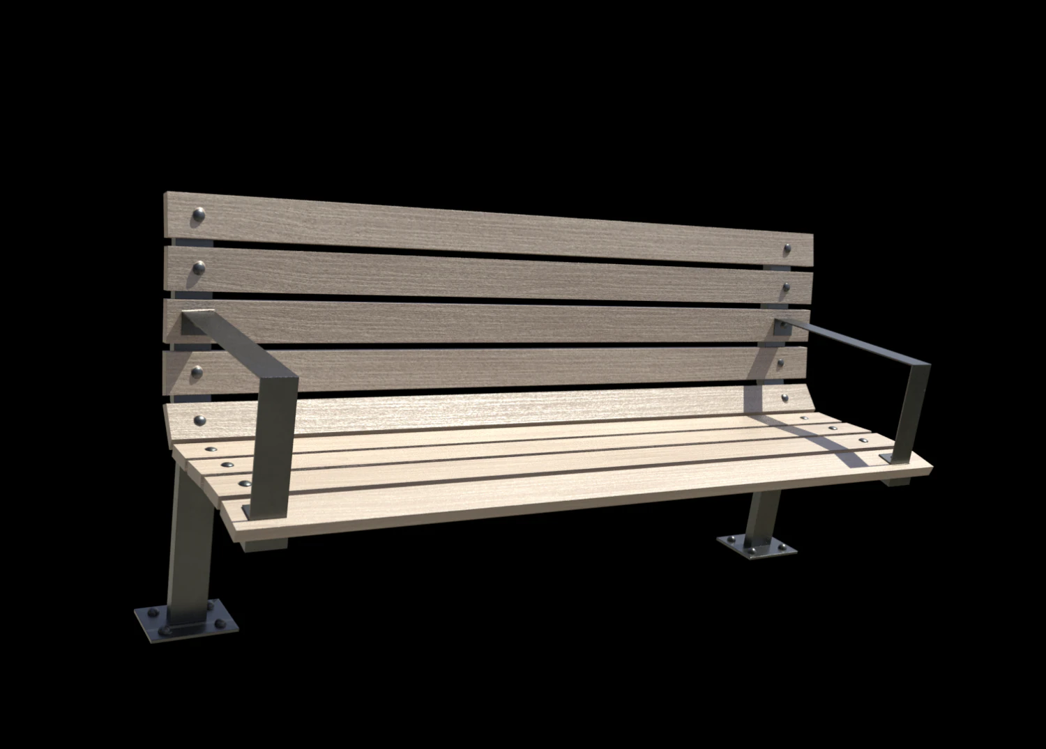bench3 3D Model .c4d .max .obj .3ds .fbx .stl .blend 