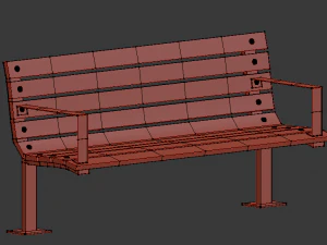 bench3 3D Model